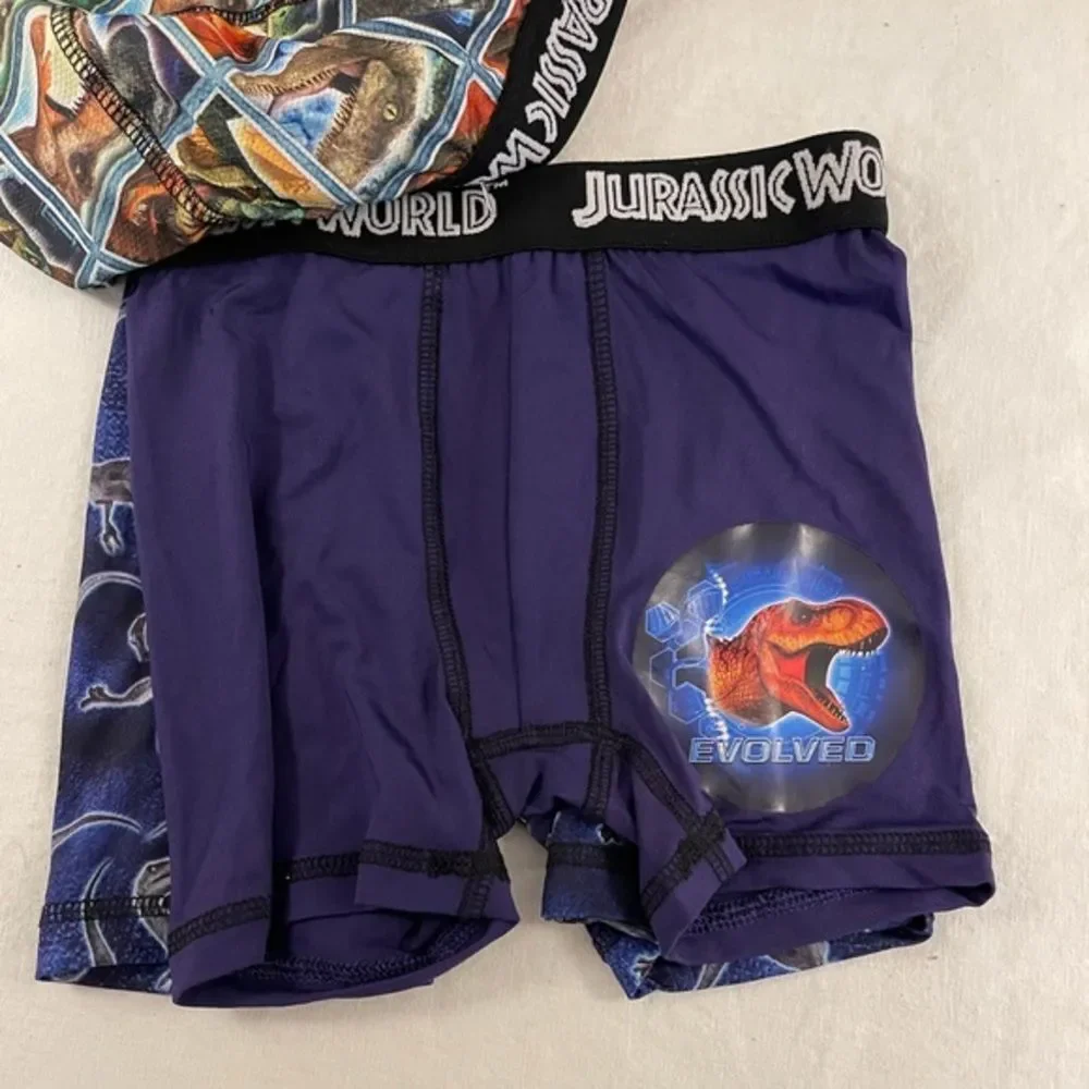 3 Pair Jurassic Park Boys Boxer Briefs Size 4‎